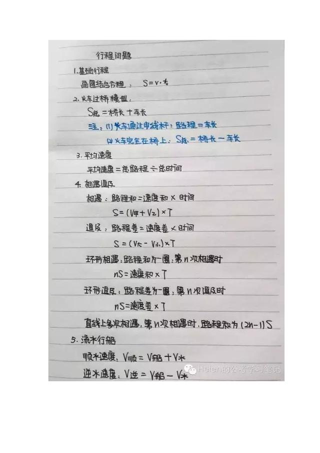 行測(cè)公式記不??？學(xué)霸幾張筆記就搞定了！